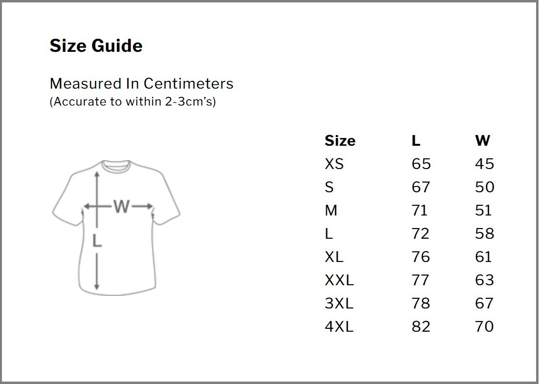 Size Guide Your Ray of English Sunshine Has Arrived T-Shirt